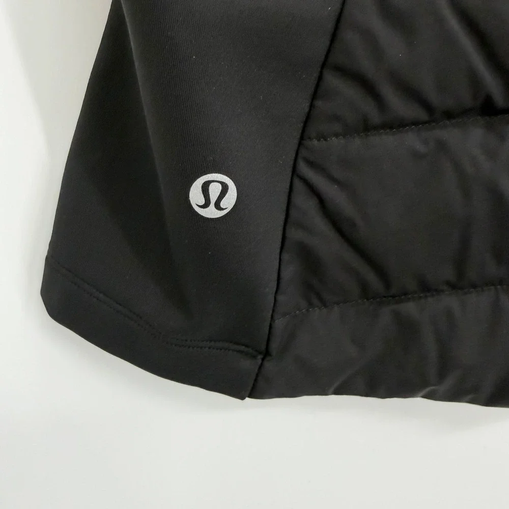 Lululemon Down For It All Vest Black Size 2 Running Puffer Quilted Vest - Picture 6 of 9